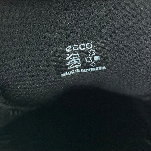 Ecco Comfort Shoes Black Leather Adjustable Strap Women's 39 US 8 8.5 - Picture 6 of 12